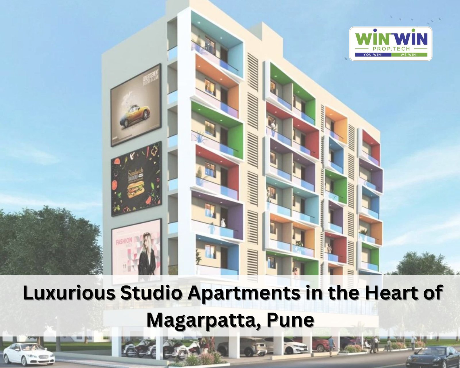 Waterfront Project: Luxurious Studio Apartments in the Heart of Magarpatta, Pune