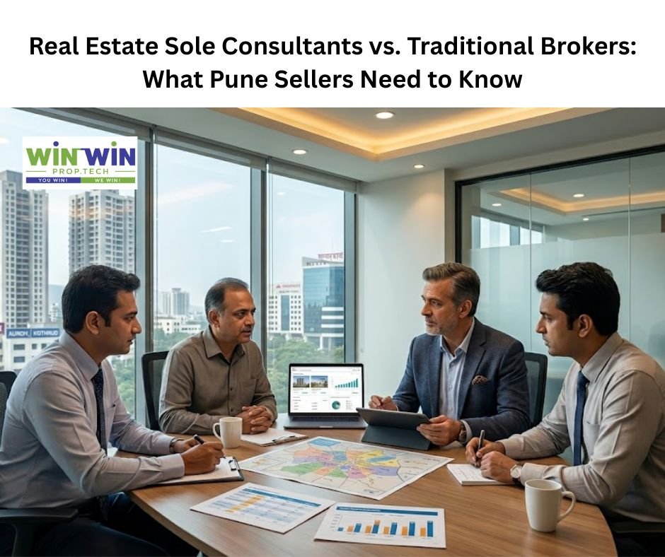 Real Estate Sole Consultants vs. Traditional Brokers: What Pune Sellers Need to Know